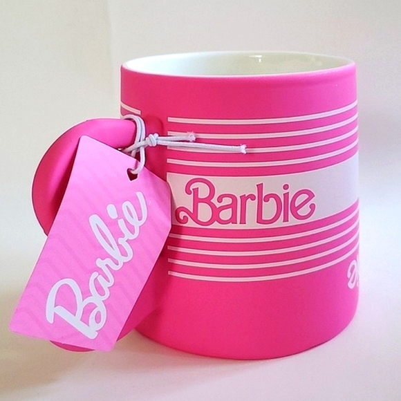 Barbie Classic Hot Pink Oversized Ceramic Mug - Picture 9 of 9